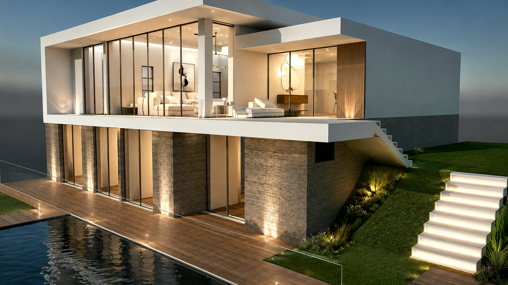 Maison sur un terrain en pente — Argenteuil